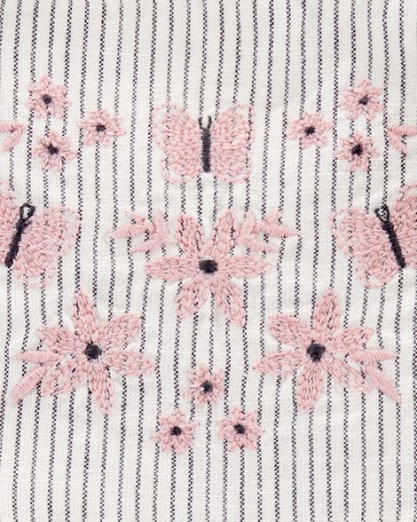 Product image 3 of Toddler Striped Flutter-Sleeve Dress
