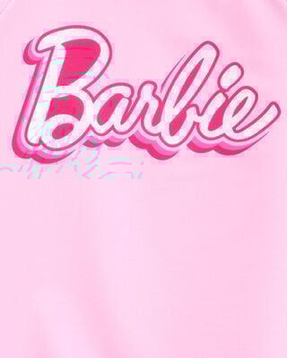 Product image 2 of Toddler Barbie™ 2-Piece Rashguard Swimsuit Set - Pink