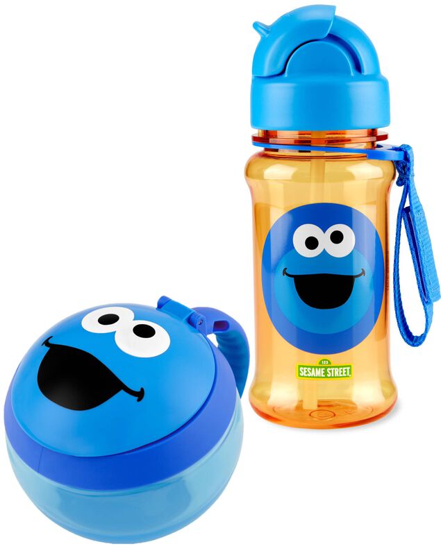 Product image 1 of Sesame Street Snack Cup & Straw Bottle Set - Cookie Monster