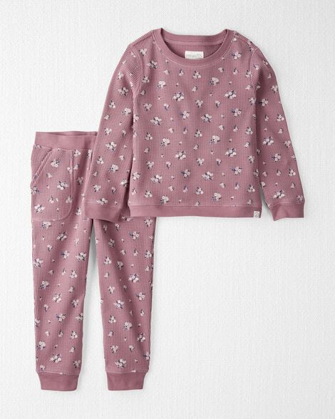 Product image 1 of Toddler Waffle Knit Set Made with Organic Cotton in Floral Bouquet