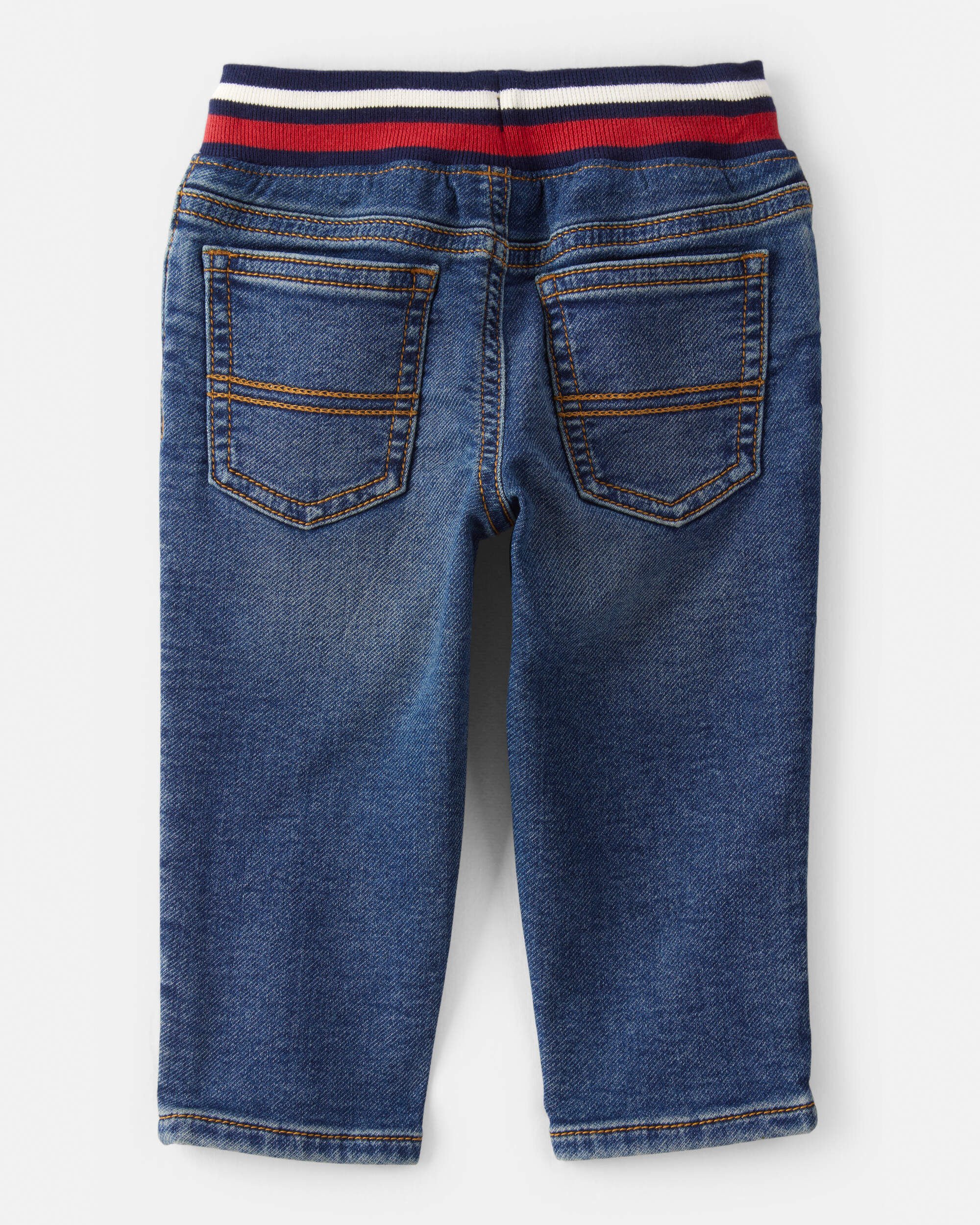 Baby Boy Varsity Waistband Denim Jeans