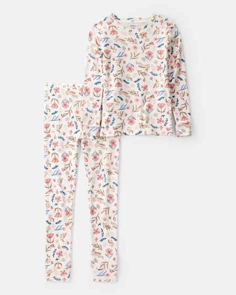  Product image 1 of Kid 2-Piece Floral 100% Snug Fit Cotton Pajamas