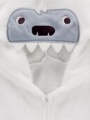 White - Kid Abominable Snowman Fleece Pajama, Selected