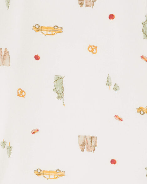  Product image 3 of New York City Print PurelySoft 2-Piece Pajamas - Ivory