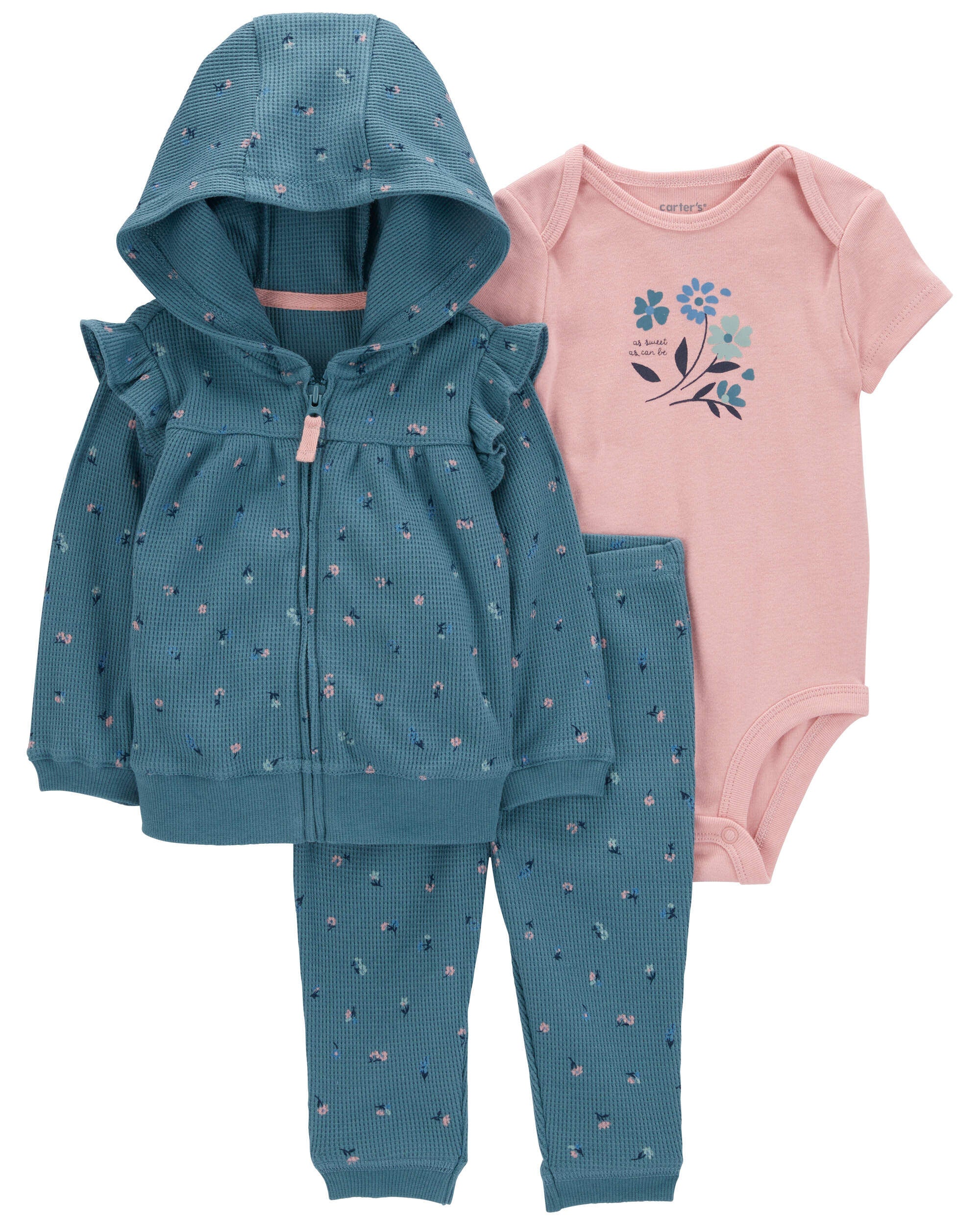 Baby 3 Piece Floral Little Jacket Set Carter s Carter s