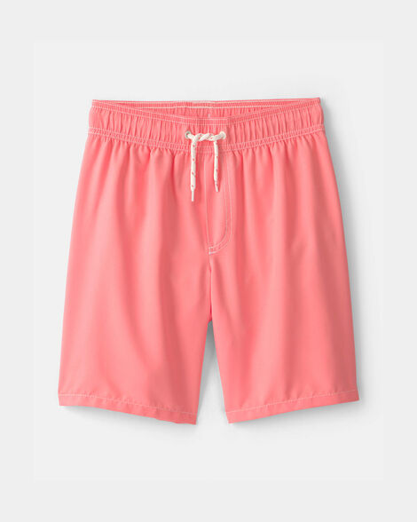 boys swim trunks - coral