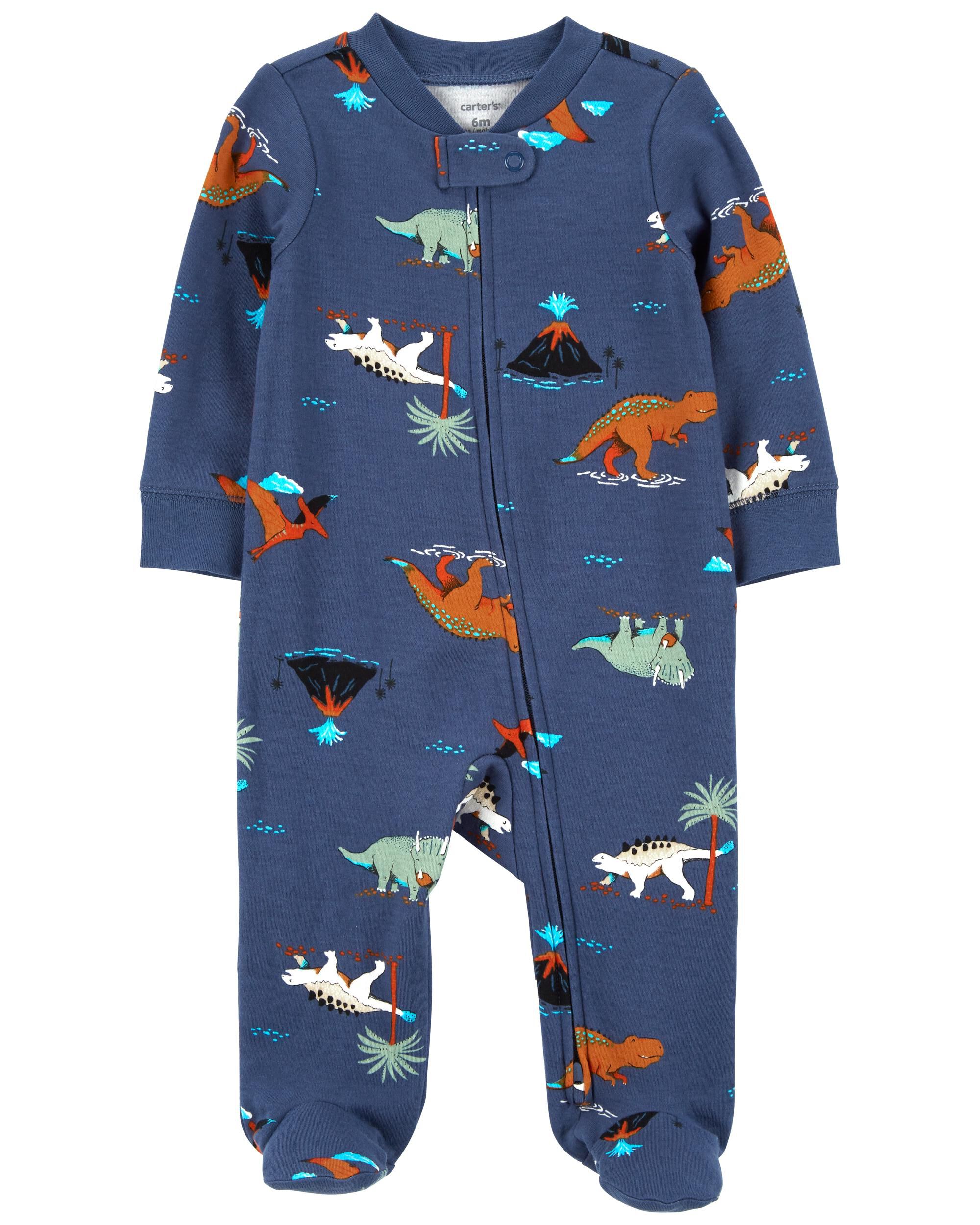 Baby Dinosaurs 2 Way Zip Cotton Sleep Play Pajamas Carter s Carter s