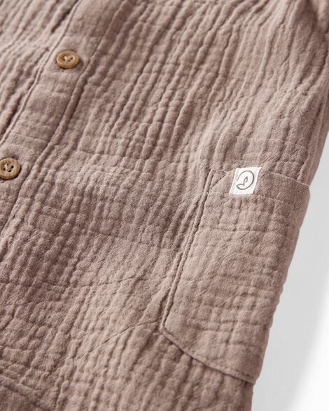 Product image 3 of Baby Organic Cotton Gauze Romper
