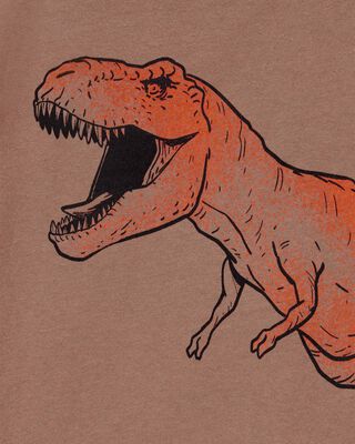 Product image 2 of Kid Dinosaur Short-Sleeve Graphic Tee- Brown