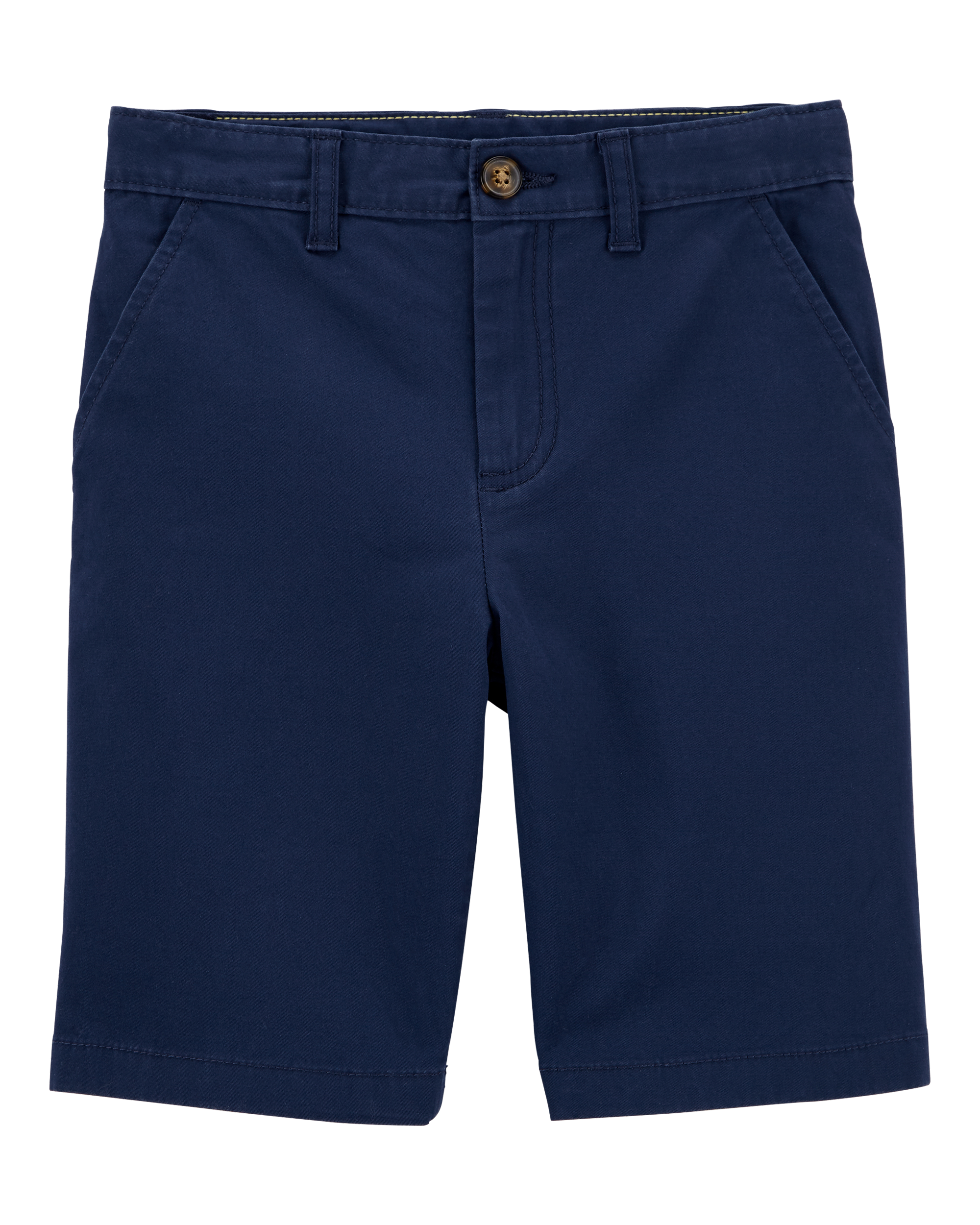 Kid Blue Flat-Front Shorts