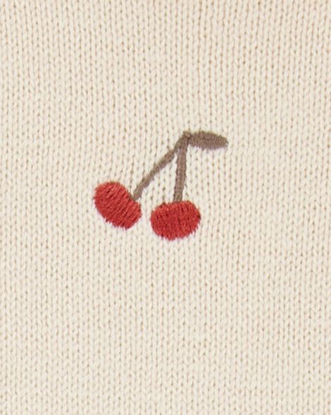 Cherry Printed Short - 2 Piece Ivory Set Cherry Printed Short - 2 Piece Ivory Set