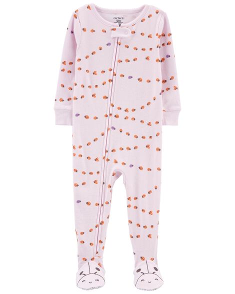 Rainbow Print on Off White Footed Sleeper Rainbow Print on Off White Footed Sleeper