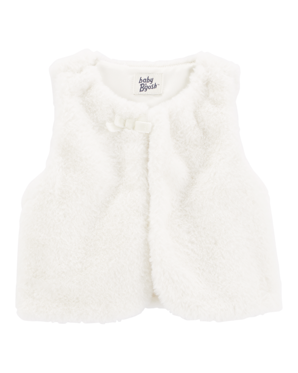 Black fur vest baby girl discount