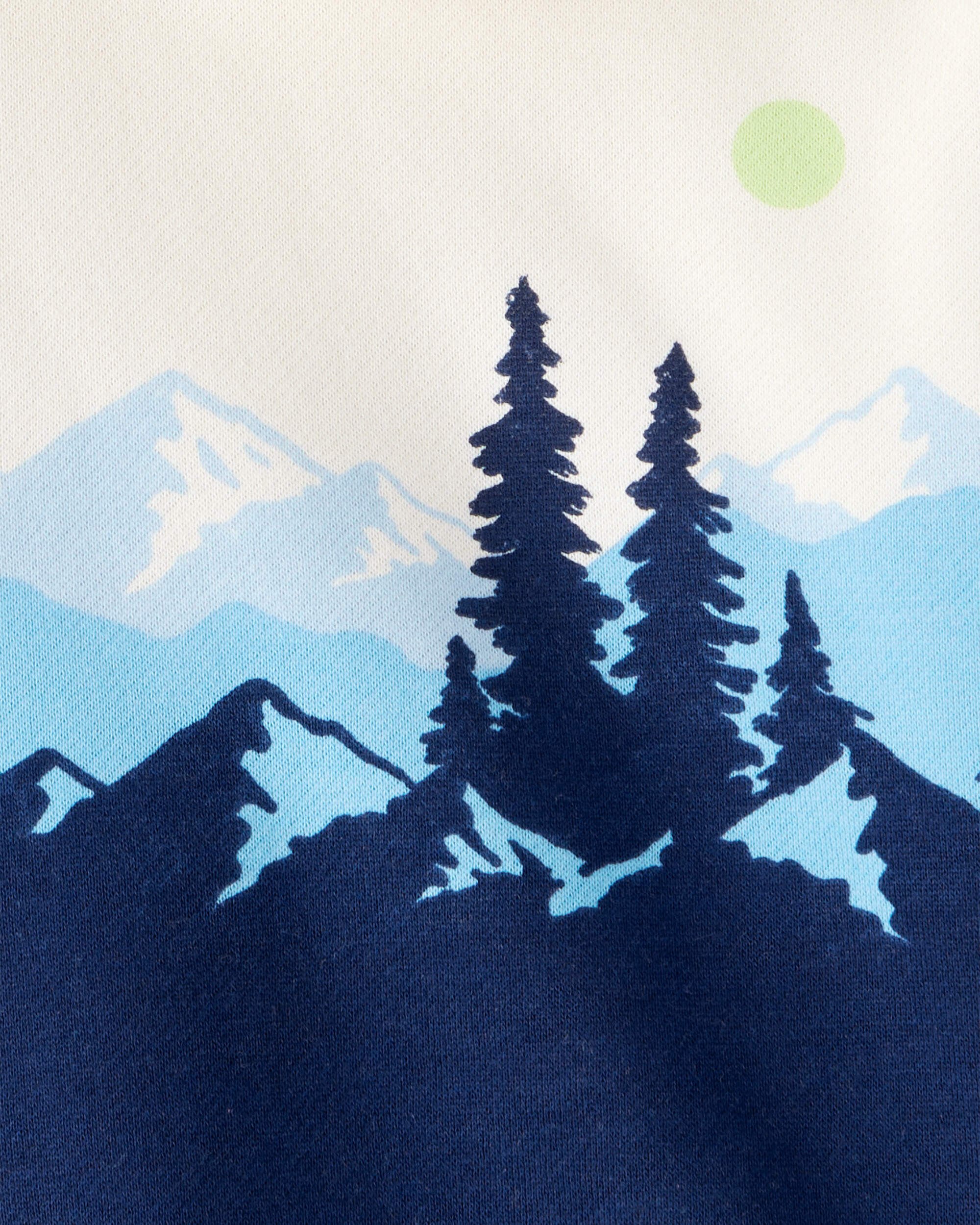 Baby Boy DayDream Fleece Mountain Print Hoodie