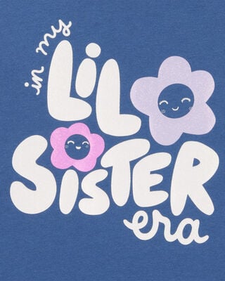 Product image 2 of Toddler Lil' Sister Short-Sleeve Graphic Tee - Blue
