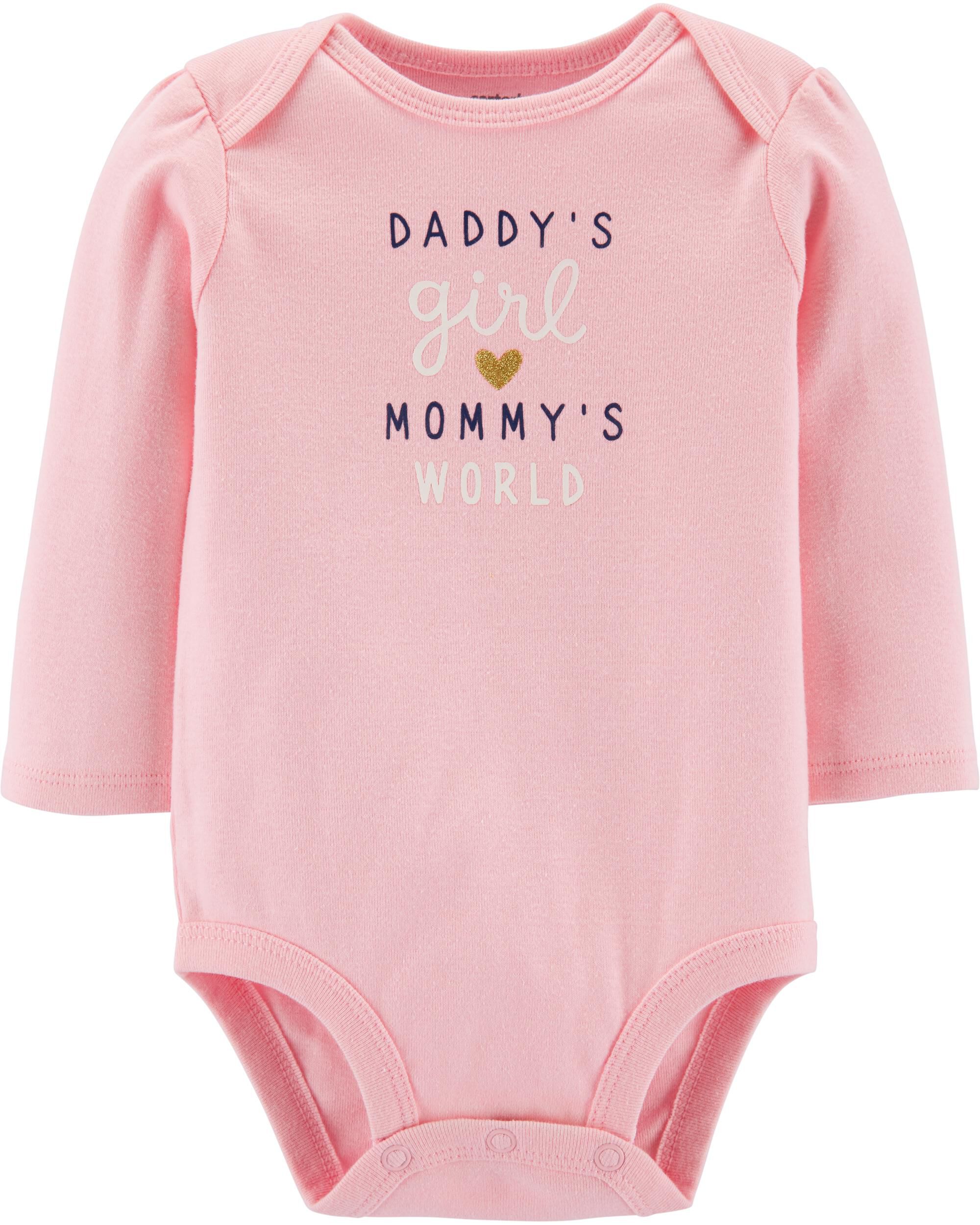 daddys girl mommys world newborn outfit