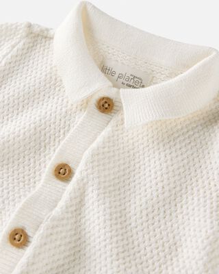 Product image 2 of Baby Organic Cotton Sweater Knit Romper