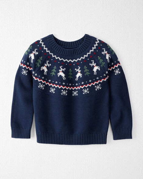  Product image 1 of Toddler Fair Isle Organic Cotton Sweater