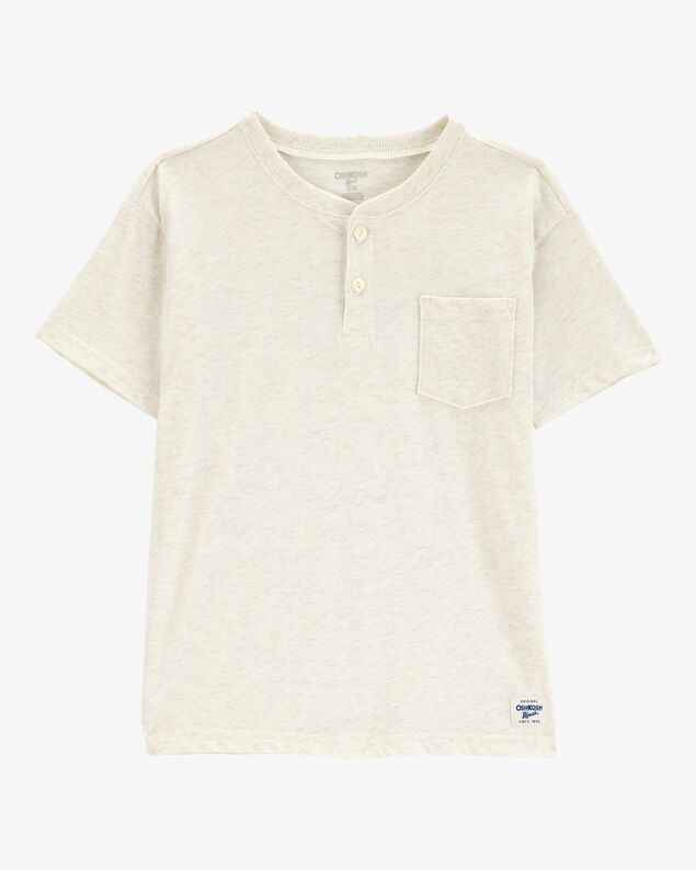 Product image 1 of Kid Pocket Henley Tee - Cream