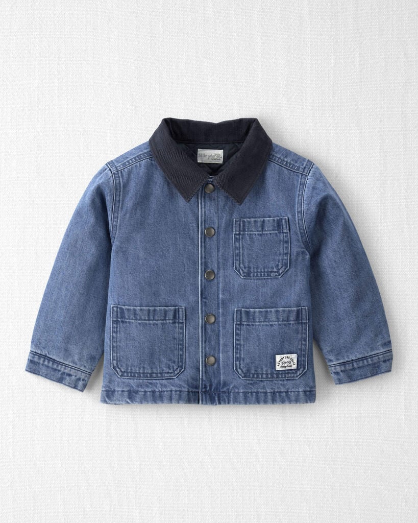 Little Planet Toddler Organic Cotton Denim Barn Jacket 2T Medium Wash