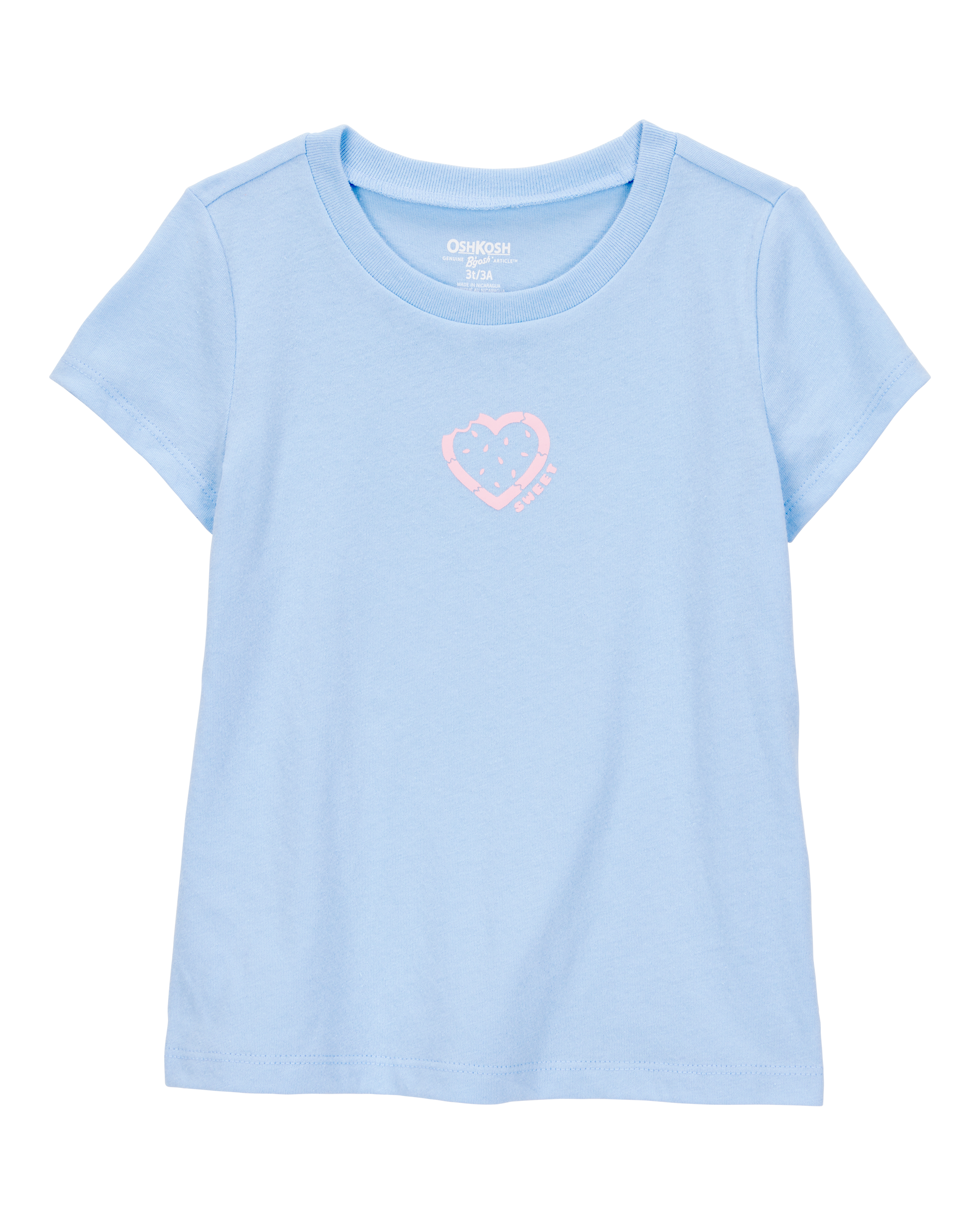 Toddler Heart Short-Sleeve Graphic Tee - Blue