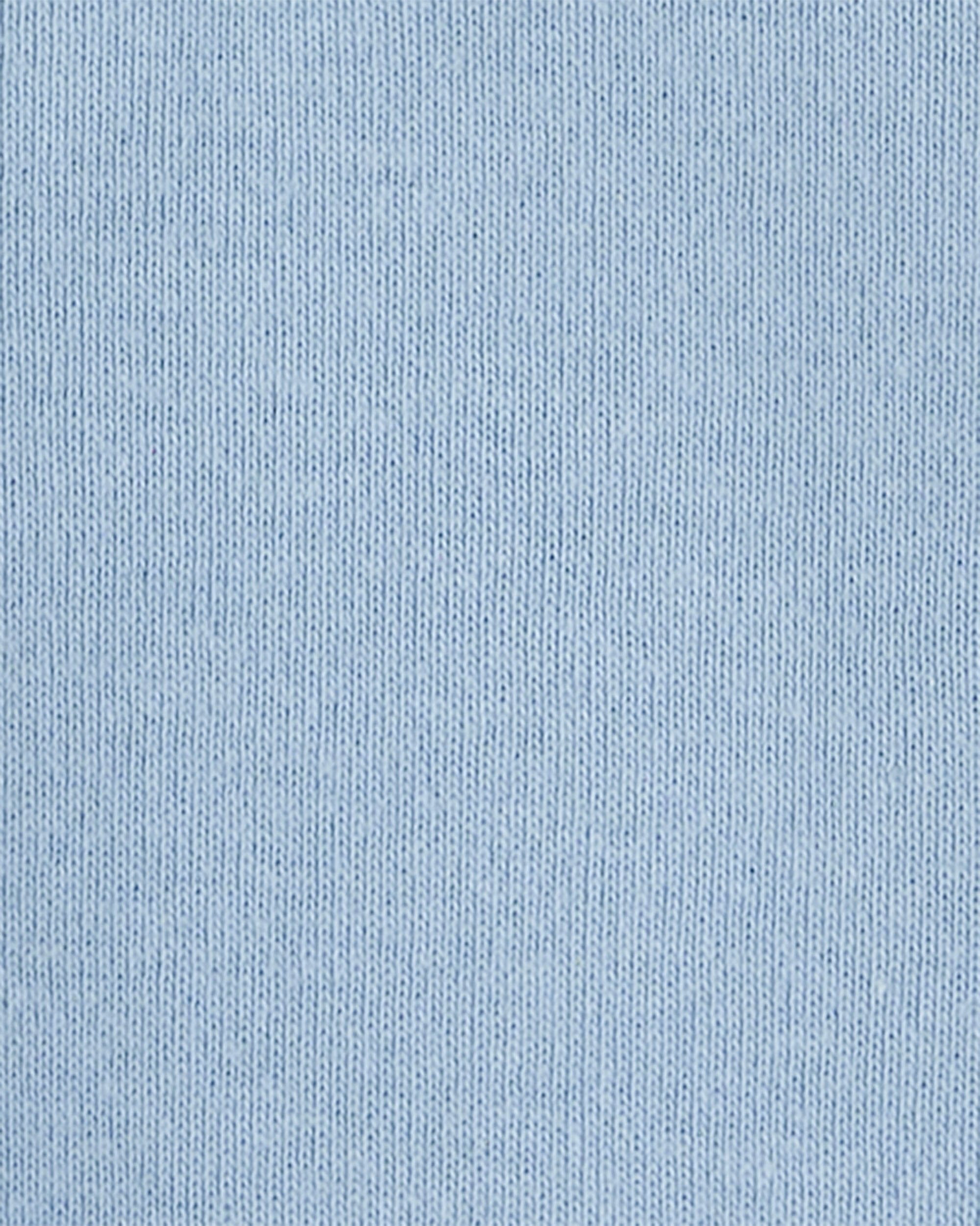 Baby 2-Piece Tank Bodysuit & Shell Print Pull-On Short Set - Blue/Ivory