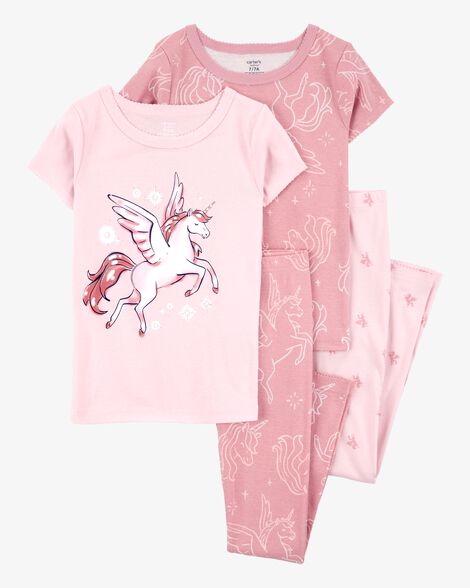  Product image 1 of Kid 4-Piece Unicorn Cotton Pajamas