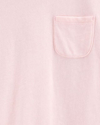 Product image 2 of Kid Solid Short-Sleeve Fashion Top - Pink