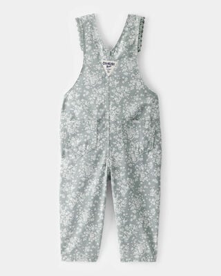 Product image 2 of Baby Floral Print Overalls - Green