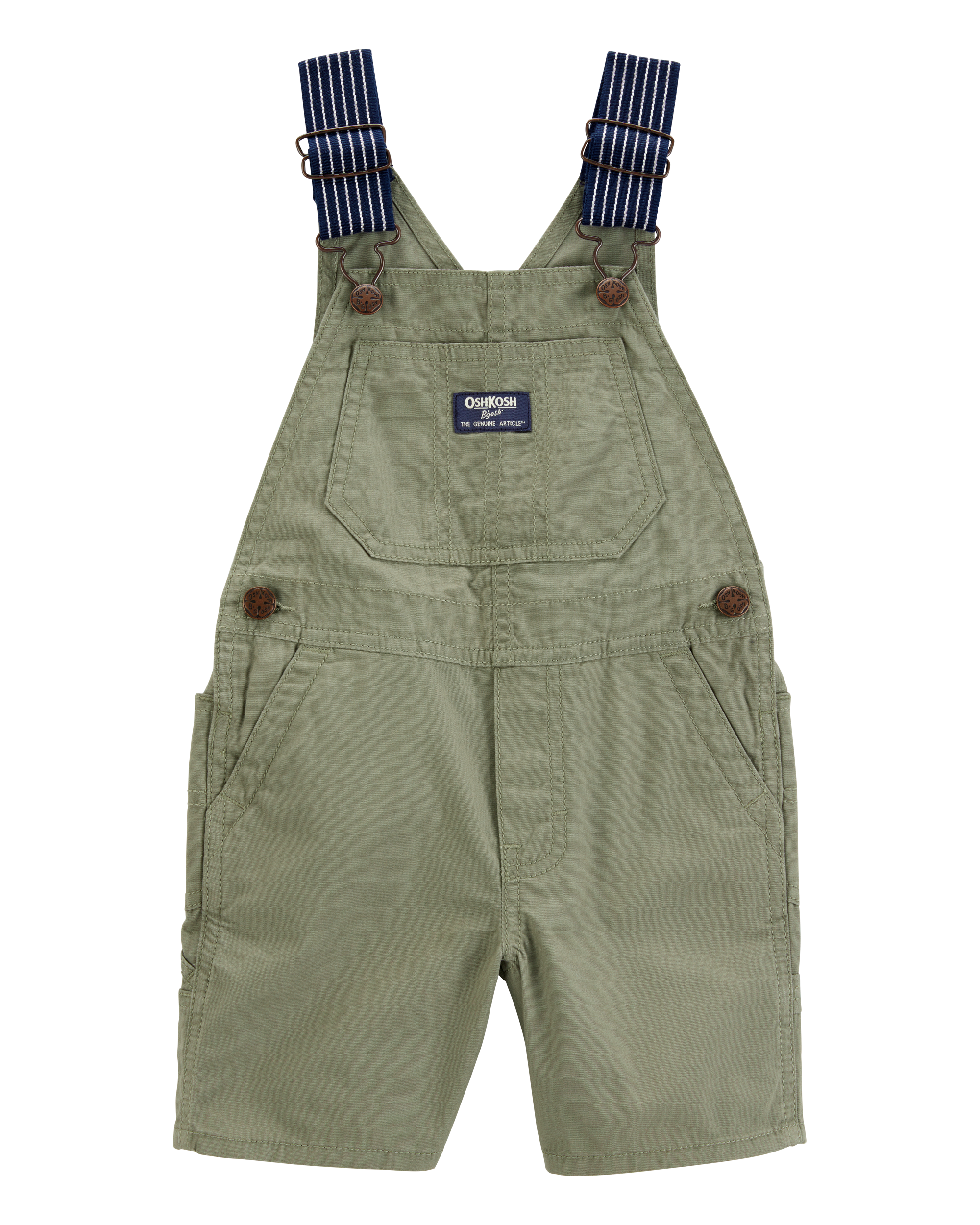 Baby Woven Shortalls - Green