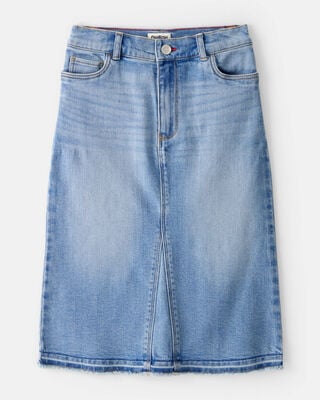 Girls Denim Skirtall - Blue