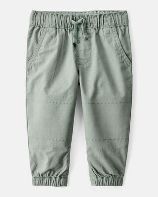 Product image 1 of Baby Boy Cotton Pull-On Fashion Pants - Green