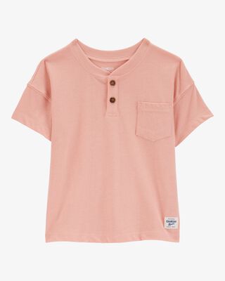 Product image 1 of Baby Pocket Henley Tee - Coral