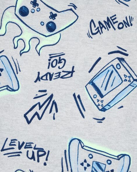  Product image 3 of Kid 4-Piece Gamer Cotton Pajamas