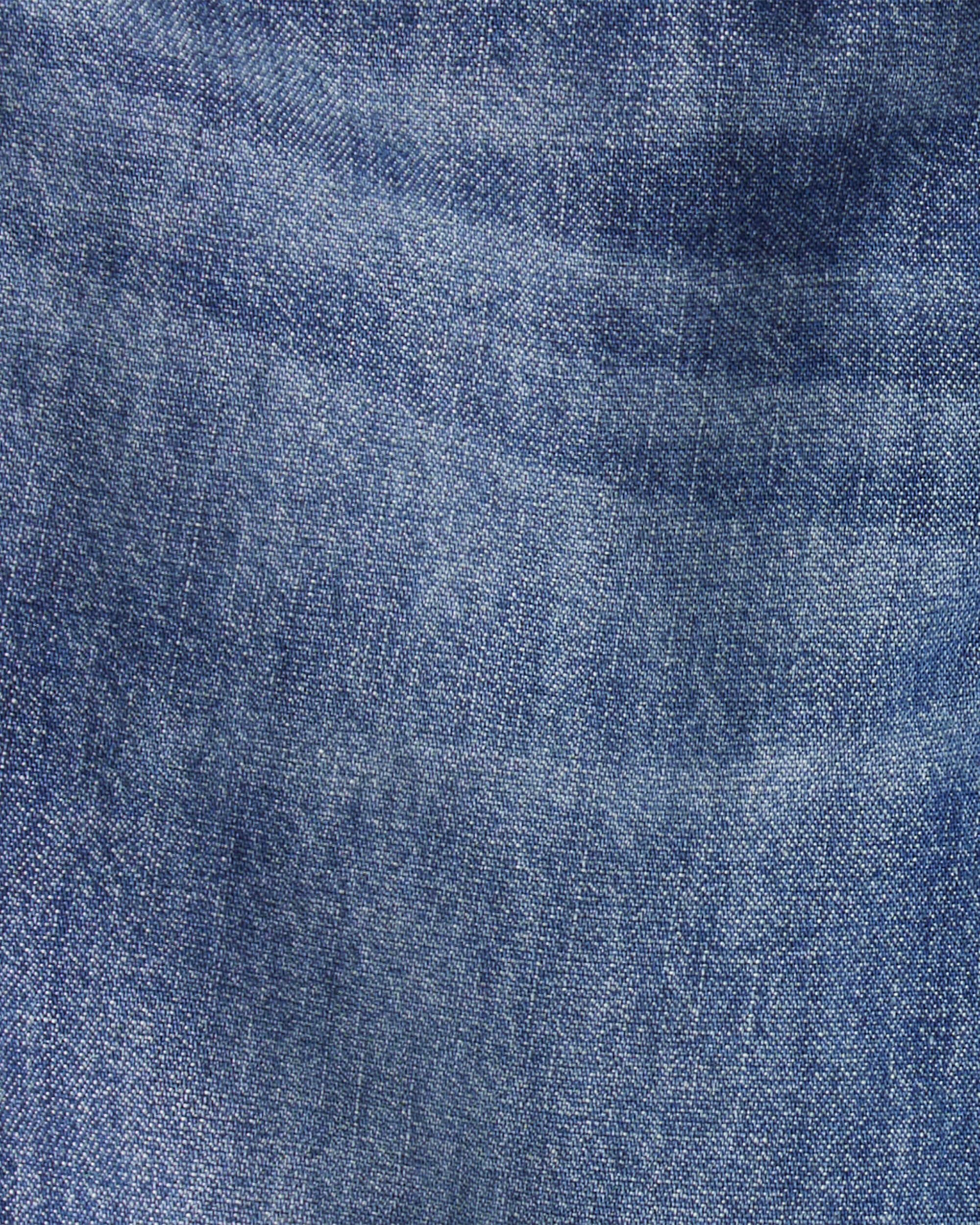 Toddler Boy Lined Medium Wash Straight Jeans