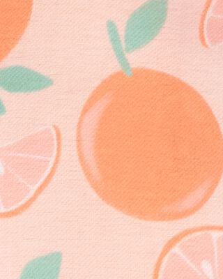 Product image 2 of Kid Orange Print Loose Fit 2-Piece Pajamas - Orange