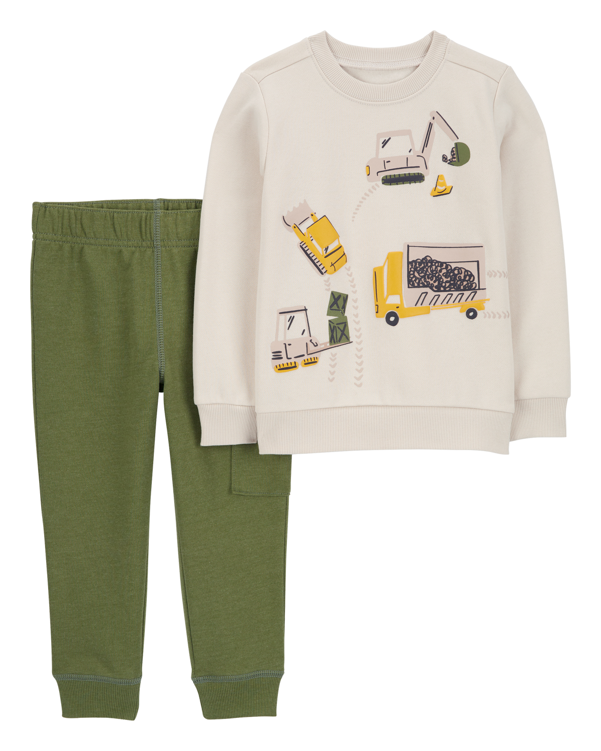 Baby 2-Piece Construction Pullover & Jogger Set