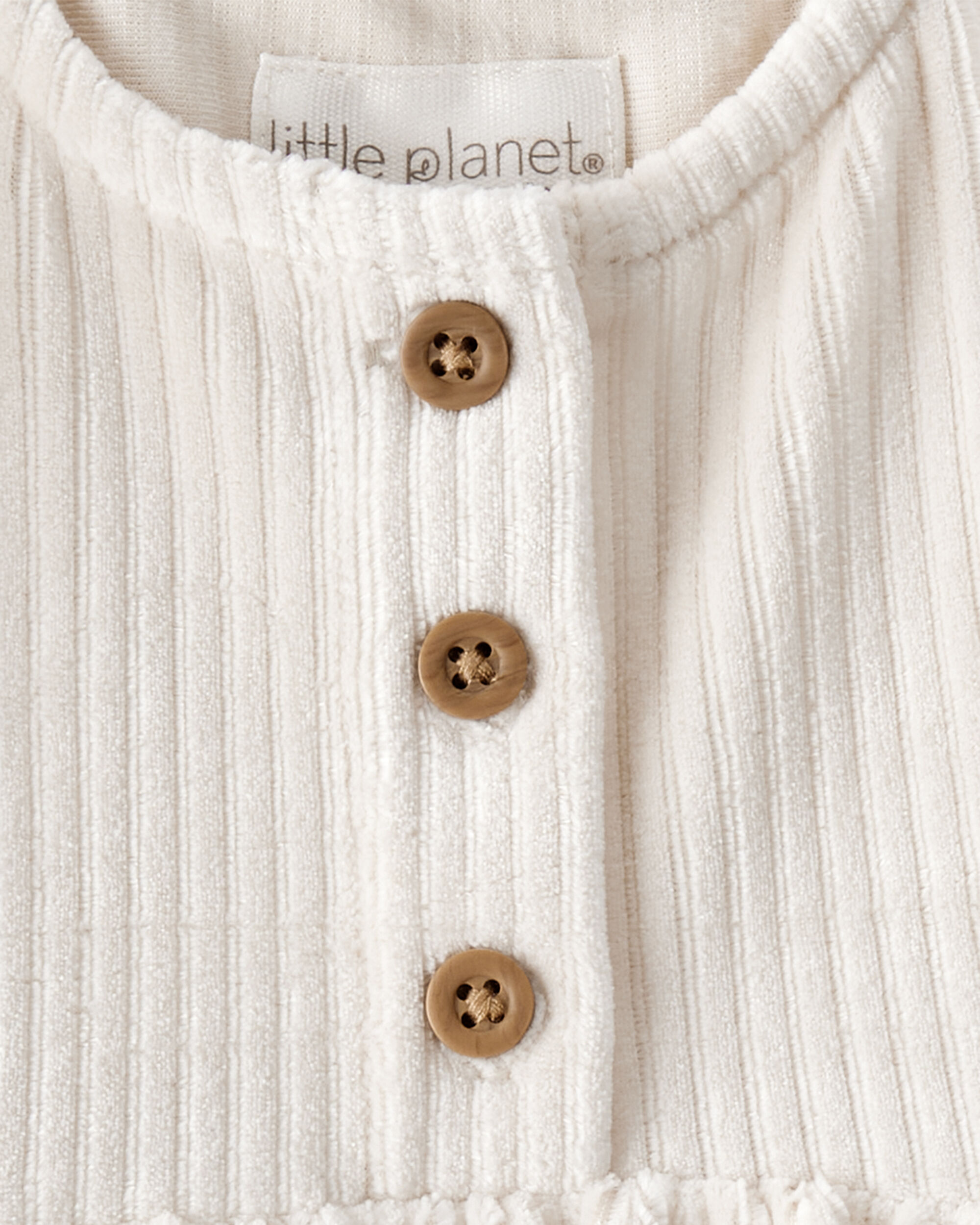 Baby Girl Recycled Velvety Corduroy Dress