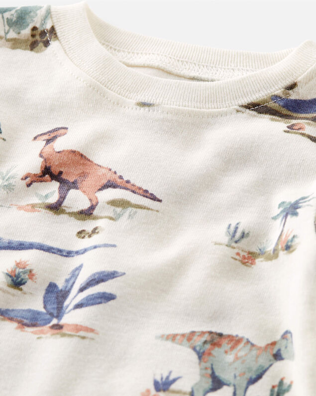 Product image 2 of Baby Dinosaur Print Organic Cotton Pajamas Set