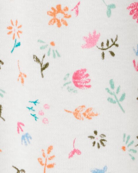  Product image 2 of Baby Floral Print Snug Fit Cotton Footie 1-Piece Pajamas
