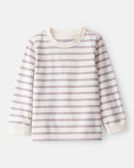 Product image 1 of Toddler Boy Striped Long-Sleeve Tee - Cream