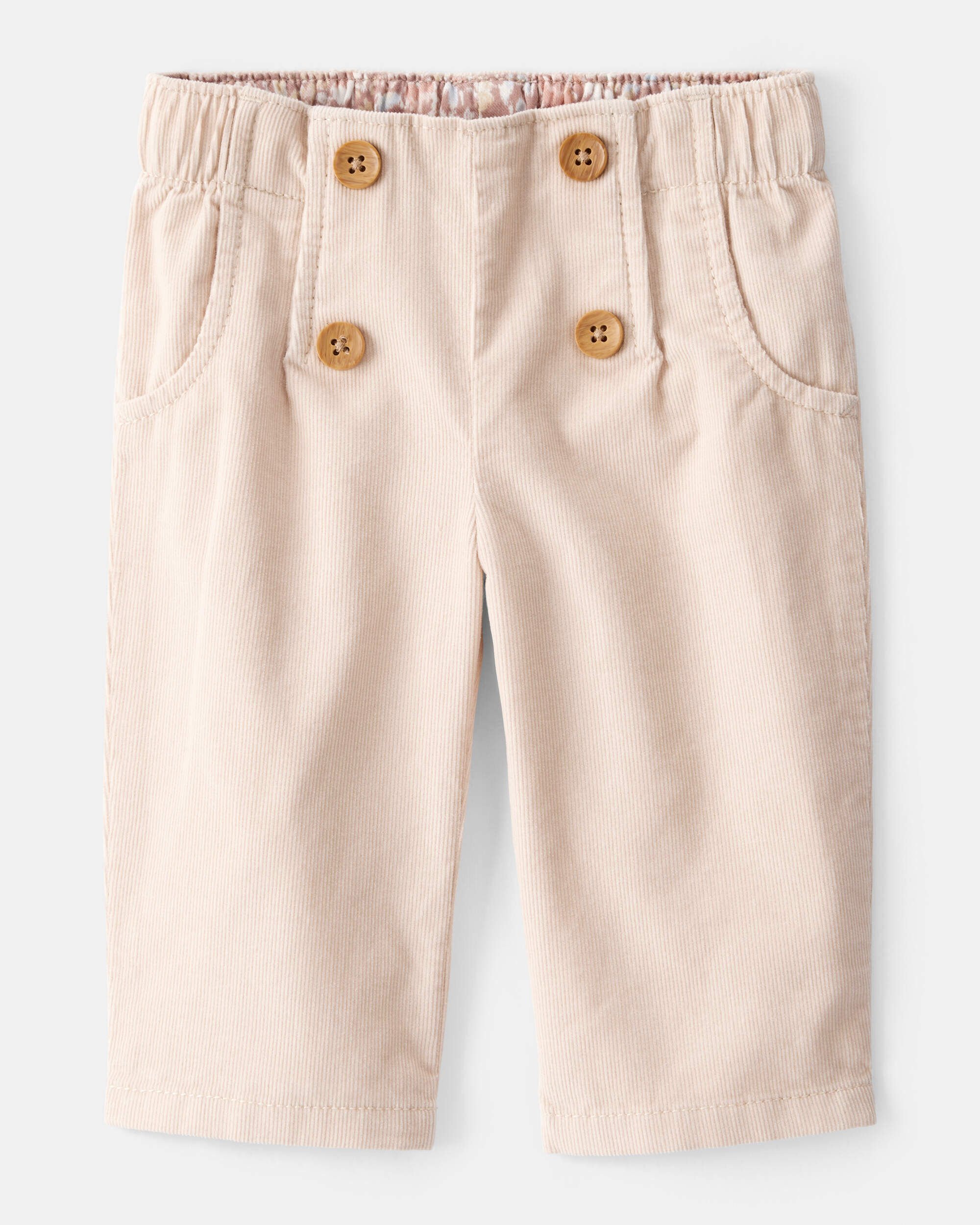 Baby Girl Corduroy Pants - Brown