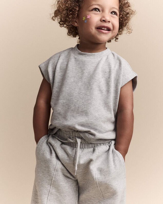 Product image 1 of Toddler Girl Dolman-Sleeve Miriam Tee - Heather Grey