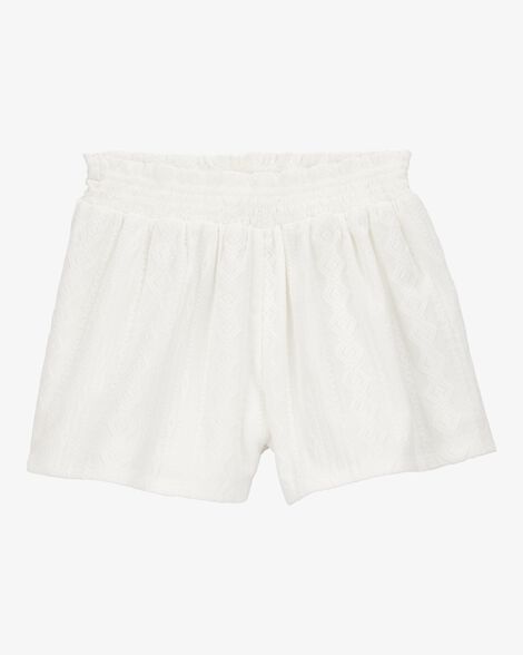  Product image 1 of Kid Pull-On Smocked Shorts - Cream