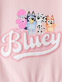 Pink - Toddler Girl Bluey French Terry Pullover - Pink, Selected