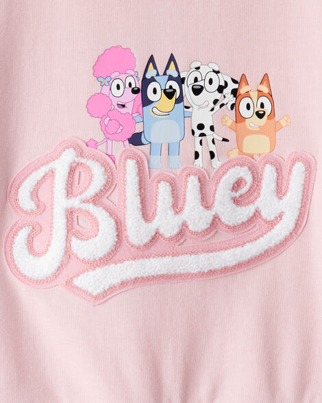Product image 3 of Toddler Girl Bluey French Terry Pullover - Pink
