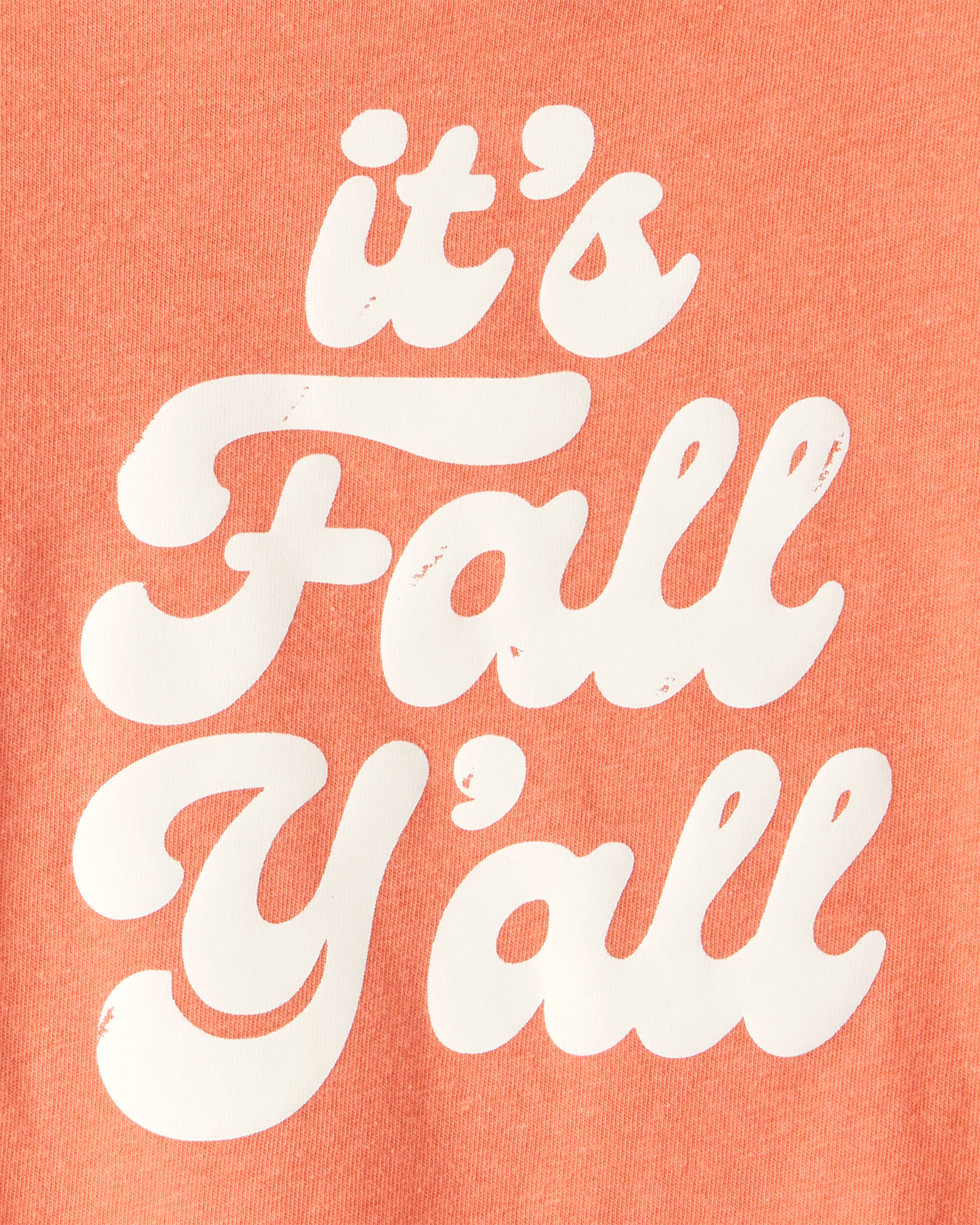 Toddler Girl It's Fall Y'all Short-Sleeve Graphic Tee - Orange
