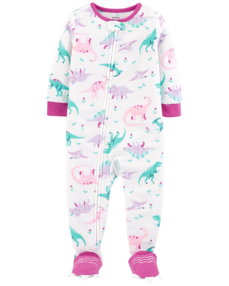 1 Piece Dinosaur Fleece Pjs Carters Com