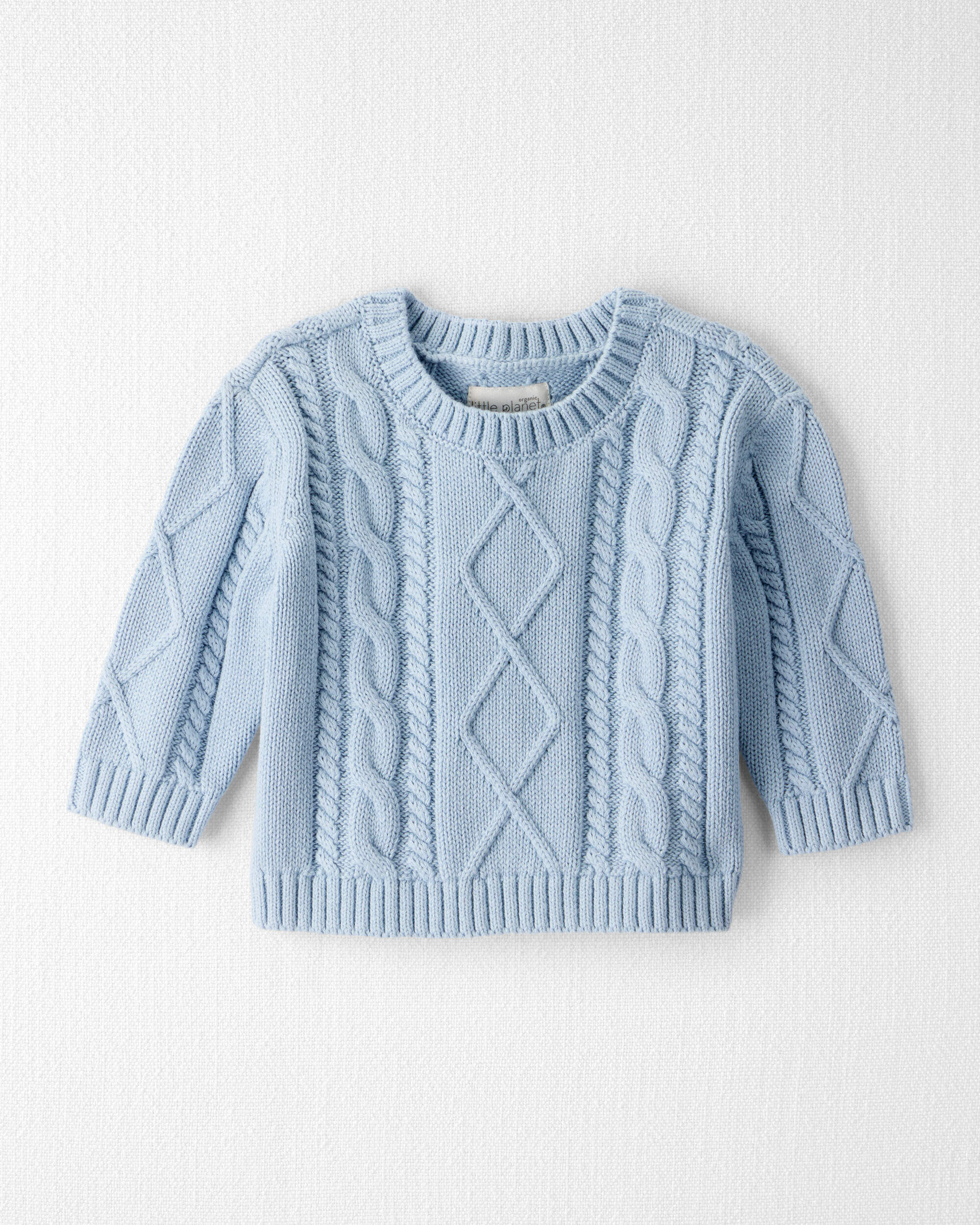 Baby Organic Cotton Cable Knit Sweater 
