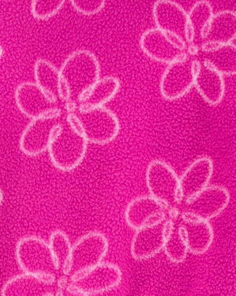  Product image 2 of Kid 2-Piece Pink Floral Fleece Pullover Set